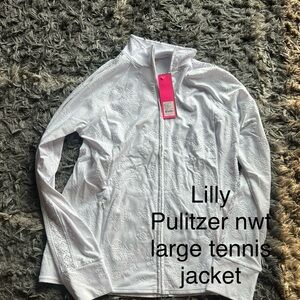 Lilly Pulitzer White Tennis Jacket